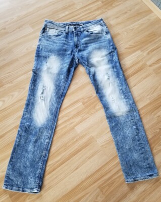 Buffalo USA Vintage Hose Jeans Ethan Slim Straight stretch Gr. 32 x 32 blau