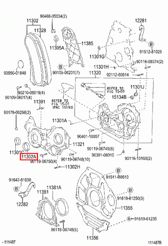 Genuine LandCruiser HDJ81 HDJ80 1HD Timing Cover Injector Fuel Pump Oil Seal - Picture 17 of 20