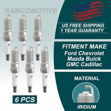 6PCS Iridium Spark Plugs for Ford F-150 F-250 F-350 Super Duty 2011-2022