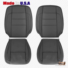 FOR 1998-05 Lexus GS300 GS400 GS430 Front Bottoms & Tops Genuine Lthr. Cover Blk
