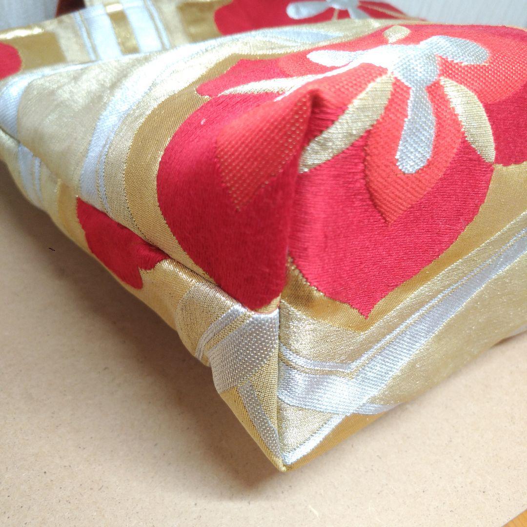 Japanese Genuine Kimono Obi Remake Bag with Gold Embroidery eBay