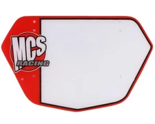 MCS BMX NUMBER PLATE MINI (SMALL) RED