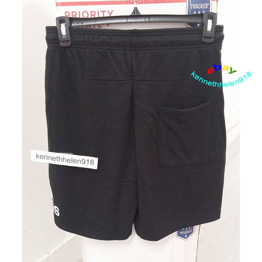 ADIDAS LOUNGEWEAR MUST HAVES BADGE OF SPORT SHORTS DX7662 BLACK MENS SIZE MEDIUM image 3