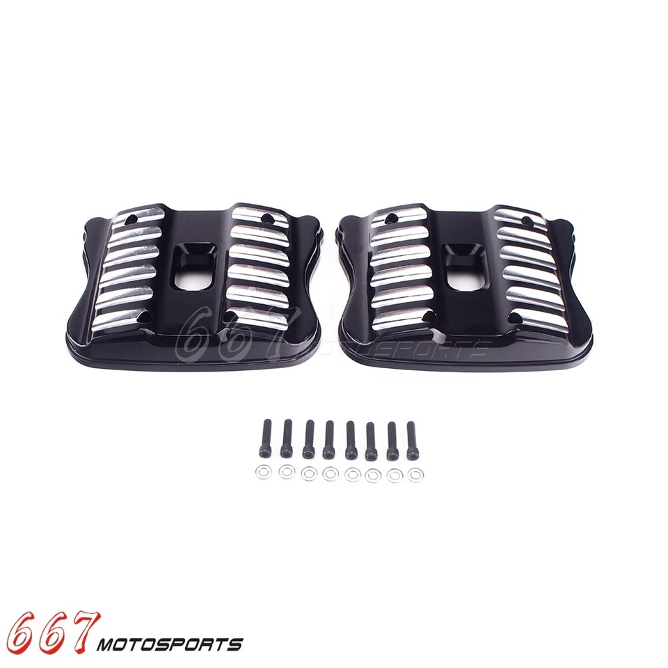 Par de cubiertas de caja negra para motocicleta Harley Sportster 1200 883 2004-2017 Foto 2 de 4