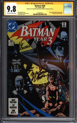 * BATMAN #436 CGC 9.8 SS x2 1st Tim Drake Year 3 Part 1 Wolf/Bro  (2716937011) *