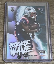 Rhamondre Stevenson 2021 Panini Playoff Silver Prizm Rookie Wave RC #RW-RST