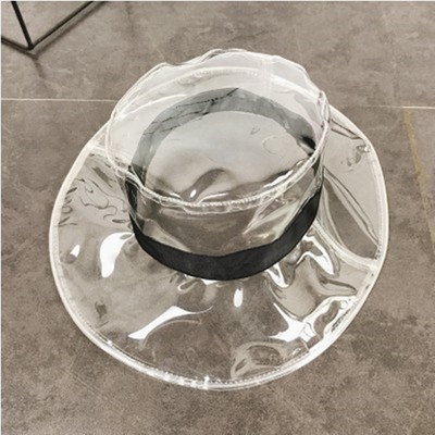 clear plastic bucket hat