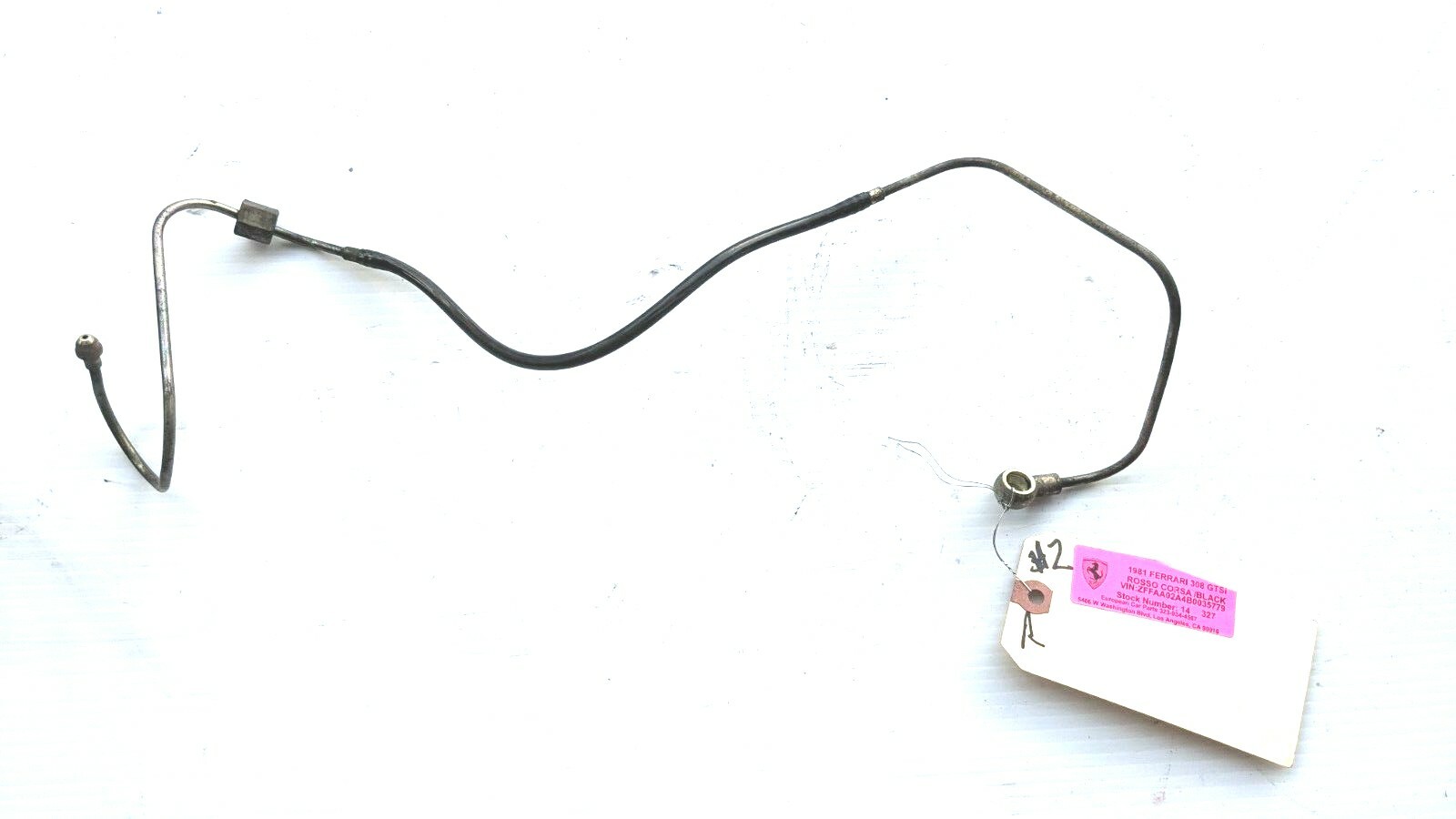 Ferrari 308 FUEL LINE HOSE FROM TOP DISTRIBUTOR TO INJECTOR #2 115320 REAR BANK