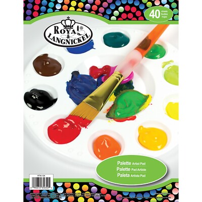 Royal & Langnickel Einweg Abreißpalette Papierblock, 40 Blätter 9 x 12''