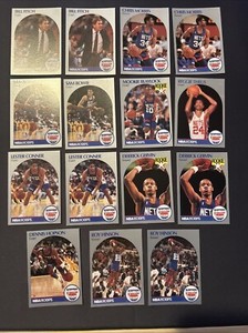 1990-91 NBA Hoops NJ Nets Card Lot Fantastic Condition! Free Shipping!