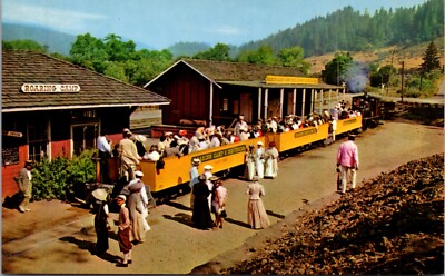 Old Time Excursion Train Railroad Roaring Camp & Big Trees Santa Cruz County CA