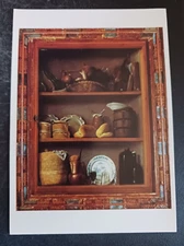 postcard art Antonio Perez de Aguilar Painter's Cupboard painting unposted