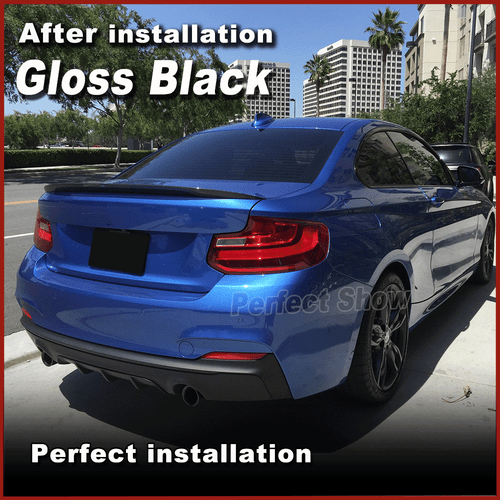 For BMW F87 M2 F22 220i M235i 2014-2021 Glossy Black Rear Trunk Spoiler Wing Lip - Picture 2 of 10