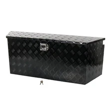 49"X15"X18.5" Aluminum Trailer Tongue Tool Box Truck Bed Pickup Storage Toolbox