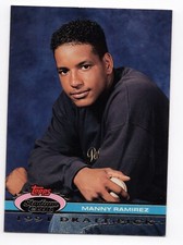 1991 Stadium Club Draft Pick Manny Ramirez Card #146 - Cleveland Guardians