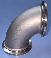 ATP-FLS-151 LOW PROFILE 90° Mounting Elbow SS V-Band Flanged for Tial MVR 44mm
