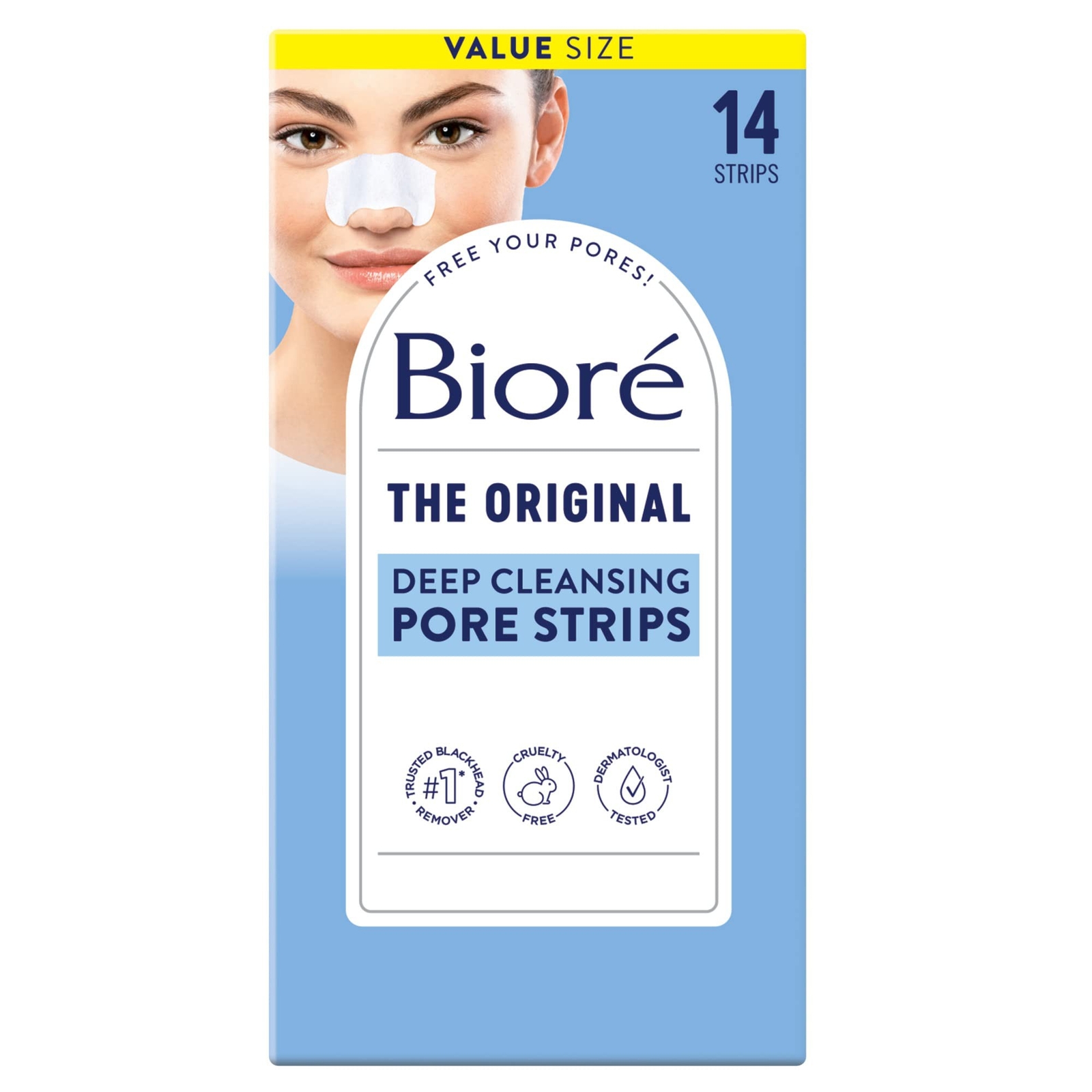 Biore , Deep Cleansing Pore Strips, Tiefenreinigende Porenstreifen, 14 Nasenstreifen - Image 3