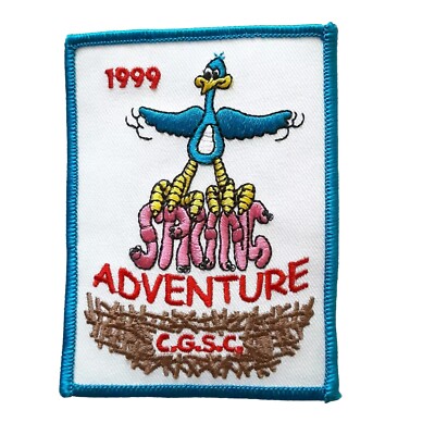 Vintage Girl Scout 1999 Spring Adventure C.G.S.C Badge Square Patch New