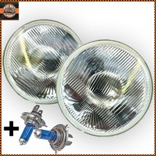 Pair 7" H4 Halogen Headlight Headlamp Sealed Beam Conversion Fits MAZDA MX5 MK1