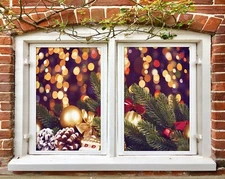 3D Christmas O2274 Window Film Print Sticker Cling Stained Glass UV Block Fa