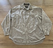 Vintage Levis Diamond Label Button Up Shirt Pockets Men  s Size L