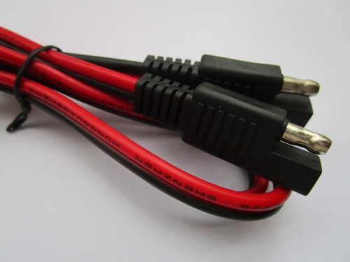 6 pcs SAE to SAE DC Power Automotive Cable 2x1.5mm² 16AWG 100cm Red Black Color - Picture 6 of 6