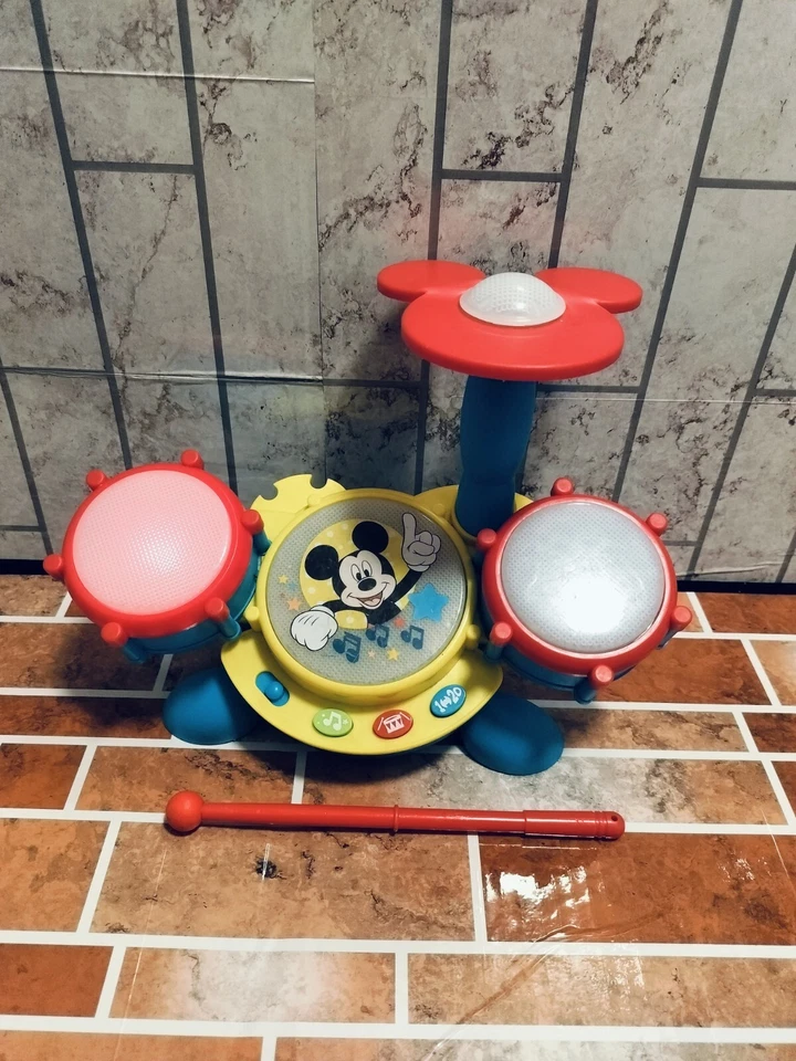 KCare Mickey Mouse Clubhouse Electronic Learning Drum Set Music Counting - Image 4 of 4
