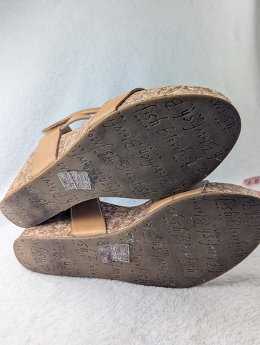 Lindas sandalias de cuña de corcho de cuero vegano tostado Blowfish para mujer 8,5 - Imagen 11 de 15