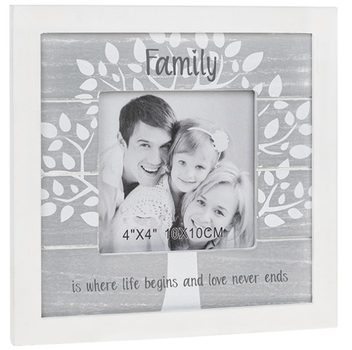 Grauer Familienrahmen