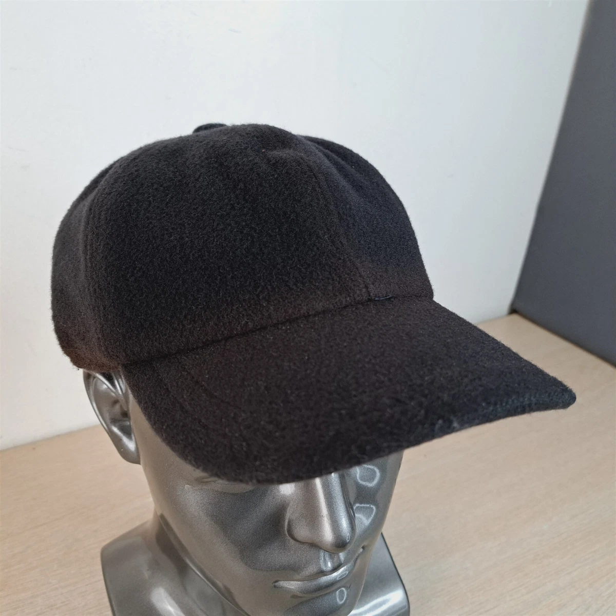 Barneys New York Black Eyelet Wide Brim Hat Shea in Midnight main image 2