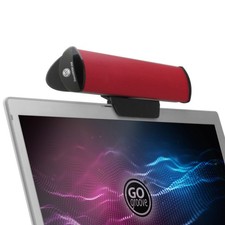 USB Laptop Speaker Bar with 2 High Excursion Drivers Clip-On Design
