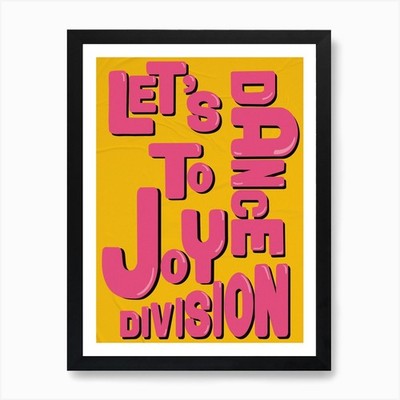 Lets Dance To Joy Division, The Wom Framed Wall Art Poster Canvas Print Picture