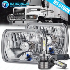 For International 4700 4900 8100 9900 9900i Ix Pair 7x6inch Led Headlight Hi-lo For International 4700 4900 8100 9900 9900i Ix Pair 7x6inch Led Headlight Hi-lo