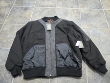 Bass Outdoor Mens Regular fit Mixed Media Bomber Jacket Coat XL black Solid