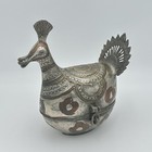 Dhokra Peacock Trinket Box Brass Metal Bird Hand Made Beautiful