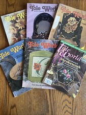 6 painting Booklets, patterns for Wood  Fabric 1990's Tole World Lot 153