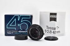 [Almost Unused] Contax Carl Zeiss Tessar T* 45mm f2.8 MMJ Lens  From JAPAN