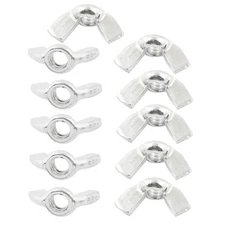 -10.16 cm (4") Female/Clamps-Silver Butterfly Nut, 11-Piece