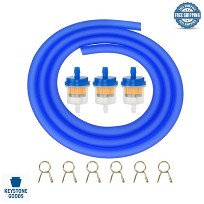 #ad Blue Gas Fuel Line with Filter for GY6 ATV Scooter amp; Dirt Bikes $16.67