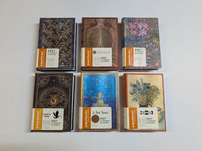 Paperblanks 2027  Kalender 12 Monate MINI Tagesüberblick- Designs zur Auswahl