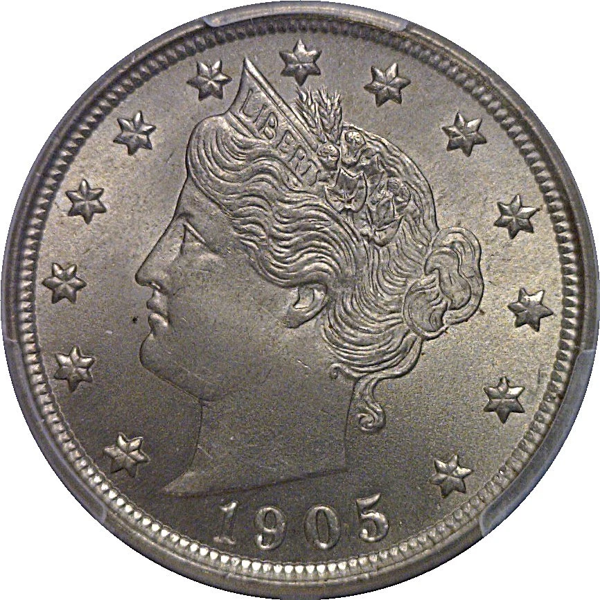 1905 5C Liberty Nickel PCGS MS-65 CAC - Image 2 of 3