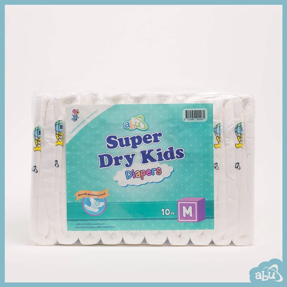 Pañales para niños ABUniverse SDK súper secos (paquete de 10 o estuche de 40) ABDL Foto 2 de 4