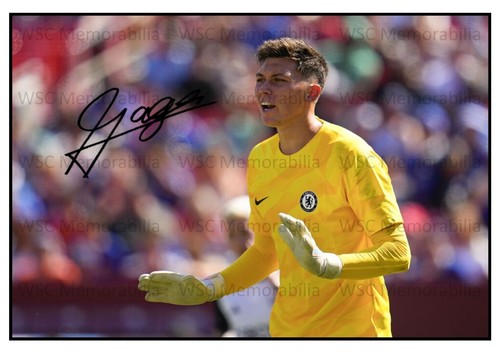 11194. Gabriel Slonina Signed Pictures A4 Prints Chelsea Barnsley USA Eupen etc.