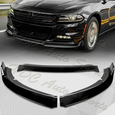 For 2015-2023 Dodge Charger SXT Painted Black Front Bumper Lip Splitter Spoiler
