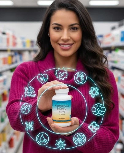 Nattokinase 5000FU Capsules serving - USA Deal
