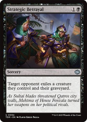 Strategic Betrayal Foil Tarkir: Dragonstorm NM