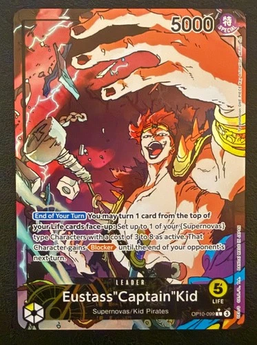One Piece TCG: EUSTASS "CAPTAIN" KID Parallel Leader #OP10-099 – NM