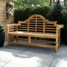 5ft Teak Garden Bench - Lutyens Design - Fully Assembled, 1.5m Wide, 3 Seater