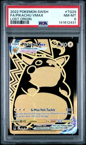 2431 Pikachu VMAX 2022 Pokemon Sword Shield Lost Origin #TG29 PSA 8