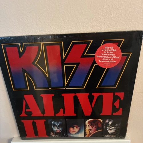 Kiss Alive II Vinyl Records LP Album 1977 Vintage Casablanca NBLP-7076-2 USA